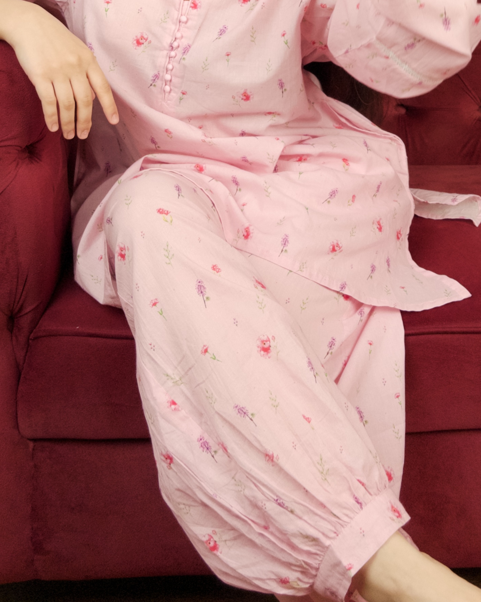 Bloom – Pink Relaxed-Fit Kurta Set